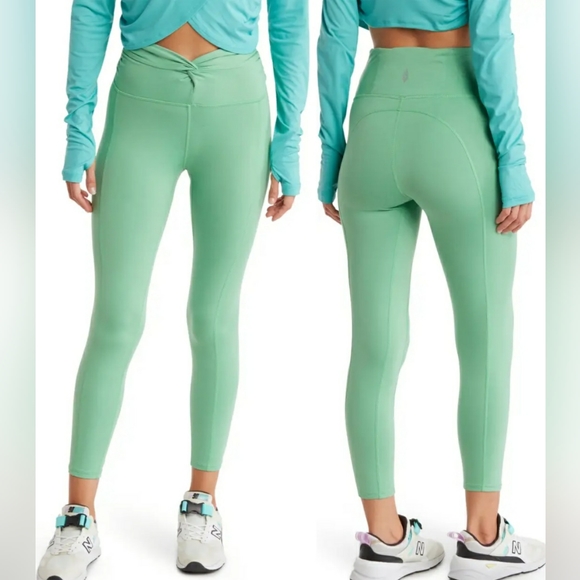 Free People Moveme Breathe Deeper Leggings - Washed Jade - Picture 5 of 6